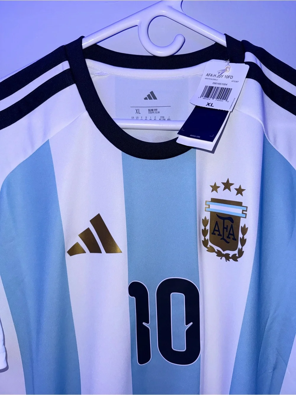 adidas Messi #10 Argentina 2026 Home Fan Jersey Size XL
